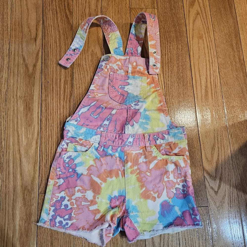 The Children's Place Girls Tie Dye Overalls Set of 2 - Picture 2 of 7